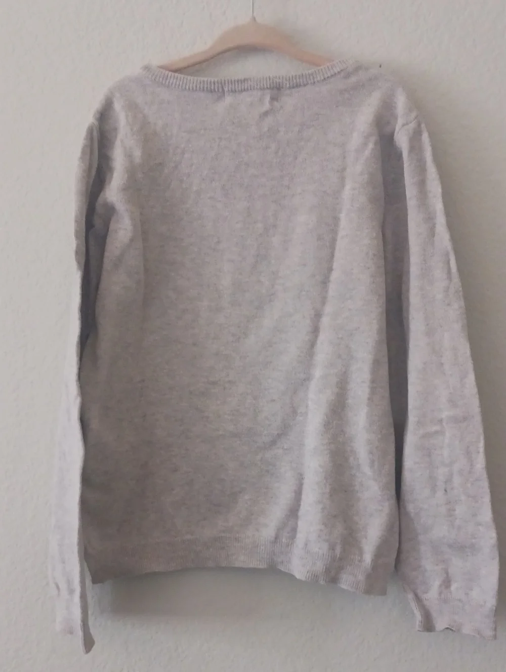 10×$13!!🔴H&M Light Gray Unicorn Sequin Crewneck Sweater